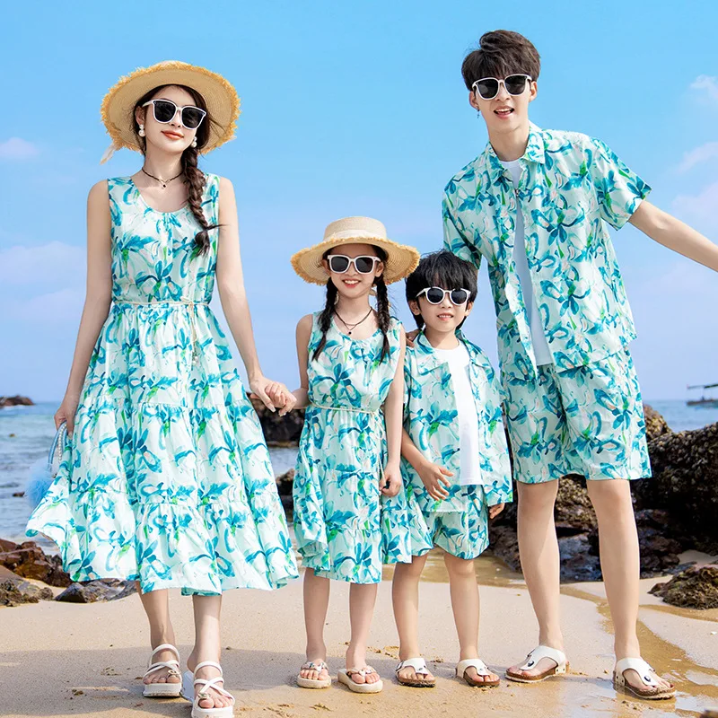Summer Clothing Resort - Set pakaian pantai pasangan orang tua