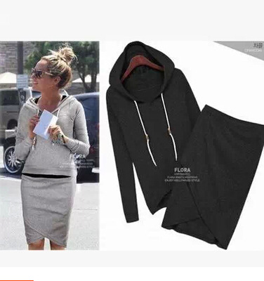 Summer Clothing In Winter - Setelan pakaian Hoodie wanita, 2 potong,