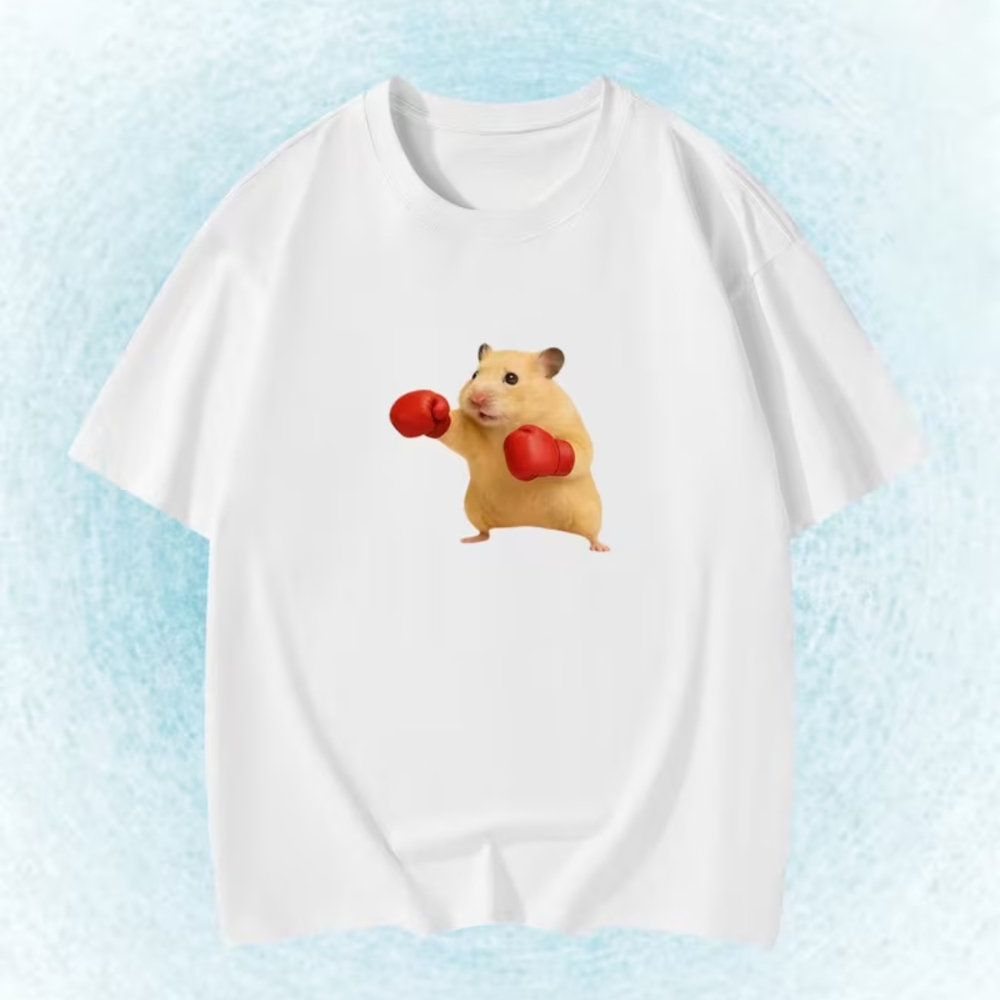 Summer Clothing For Teens - Kaus Pola Hamster Lucu Meme Anak