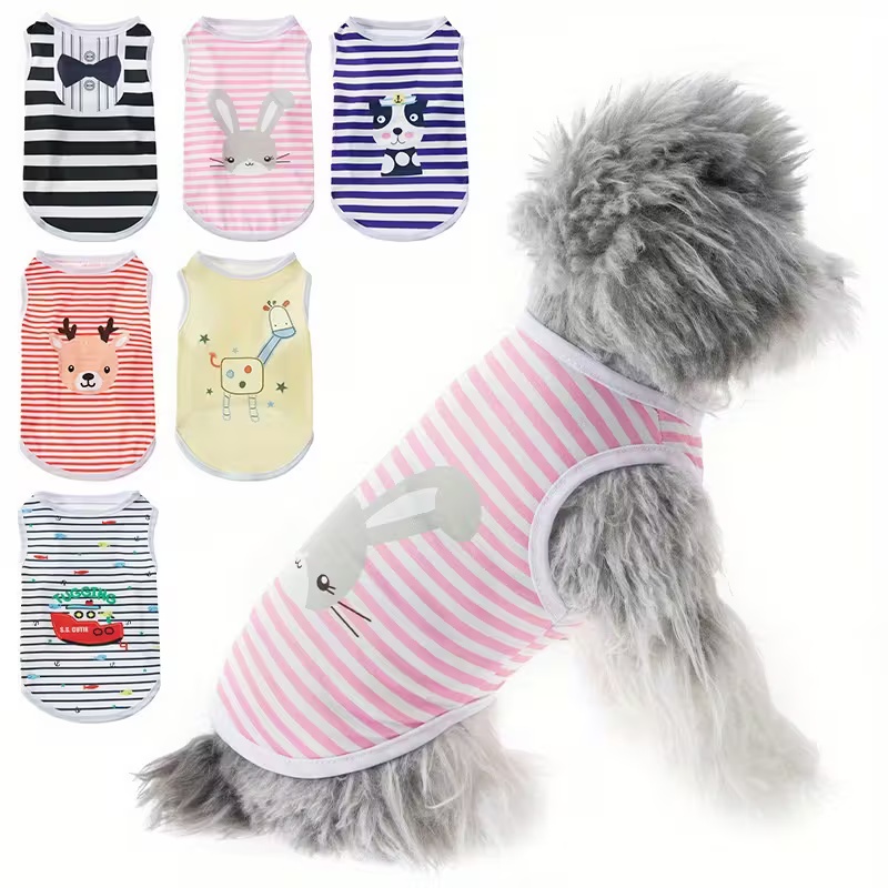 Summer Clothing In French - Rompi Pendingin Anjing Lucu untuk Musim