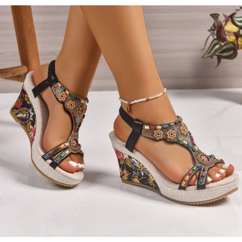 Summer Clothing Sale - Sandal Wanita Kulit Musim Panas Model