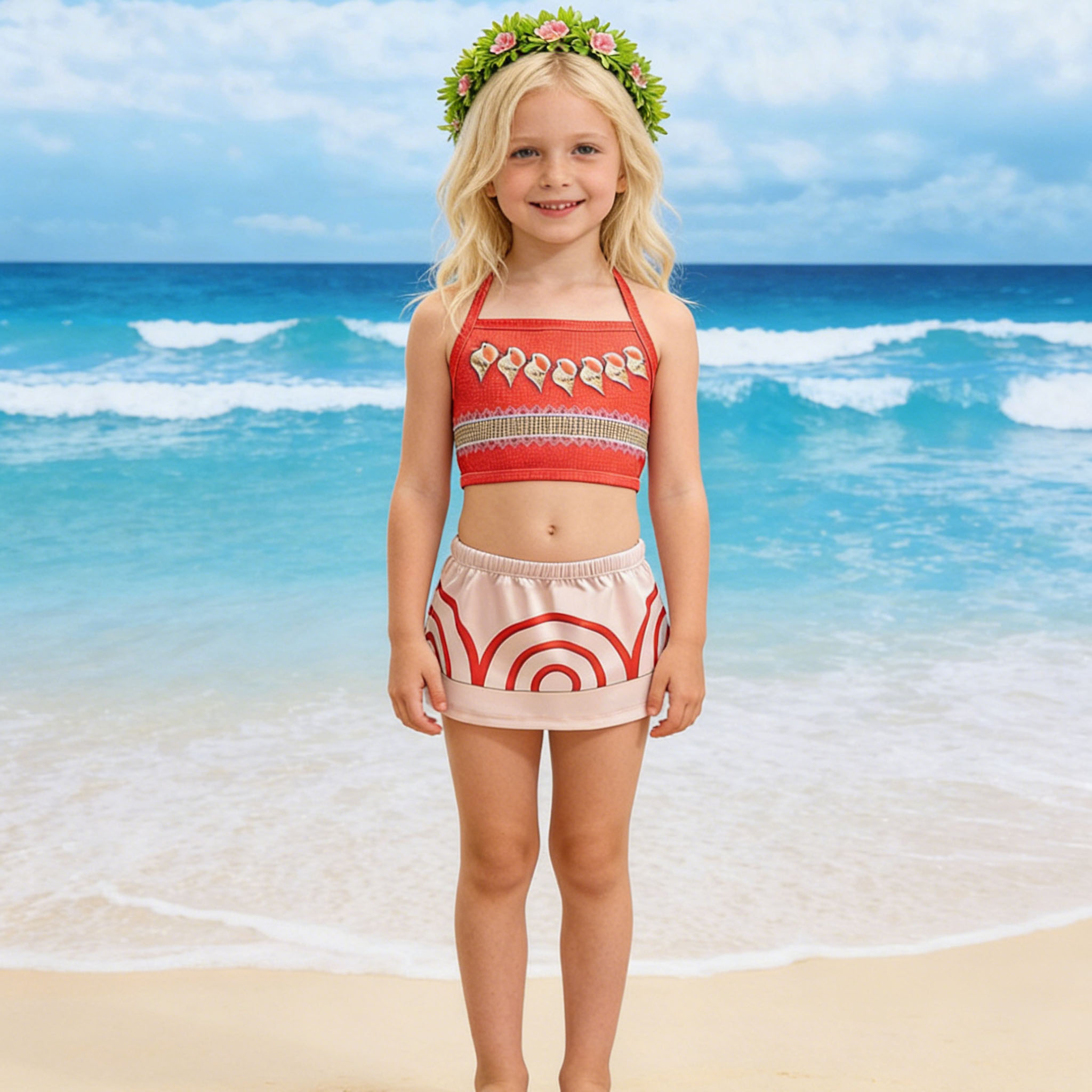 Summer Clothing Toddler - Kostum Cosplay Pantai Tropis untuk Anak
