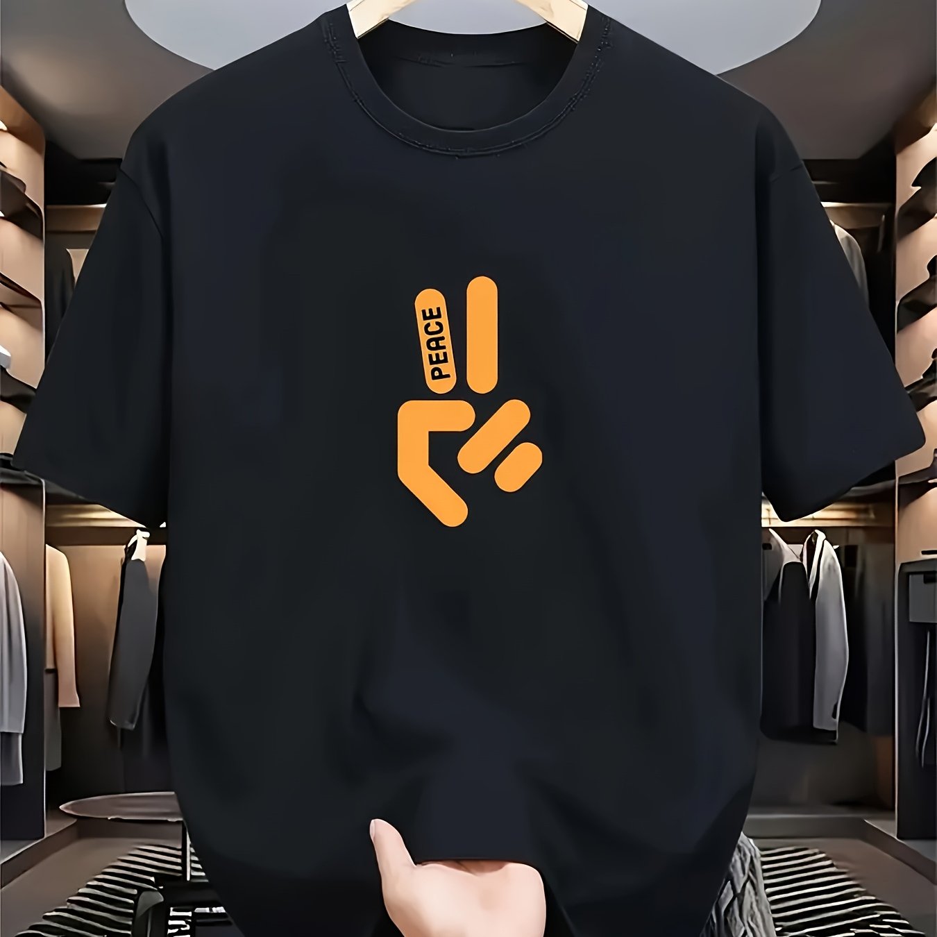 Summer Clothing Essentials Men - Kaos Pria Bergaya Hitam Lengan Pendek