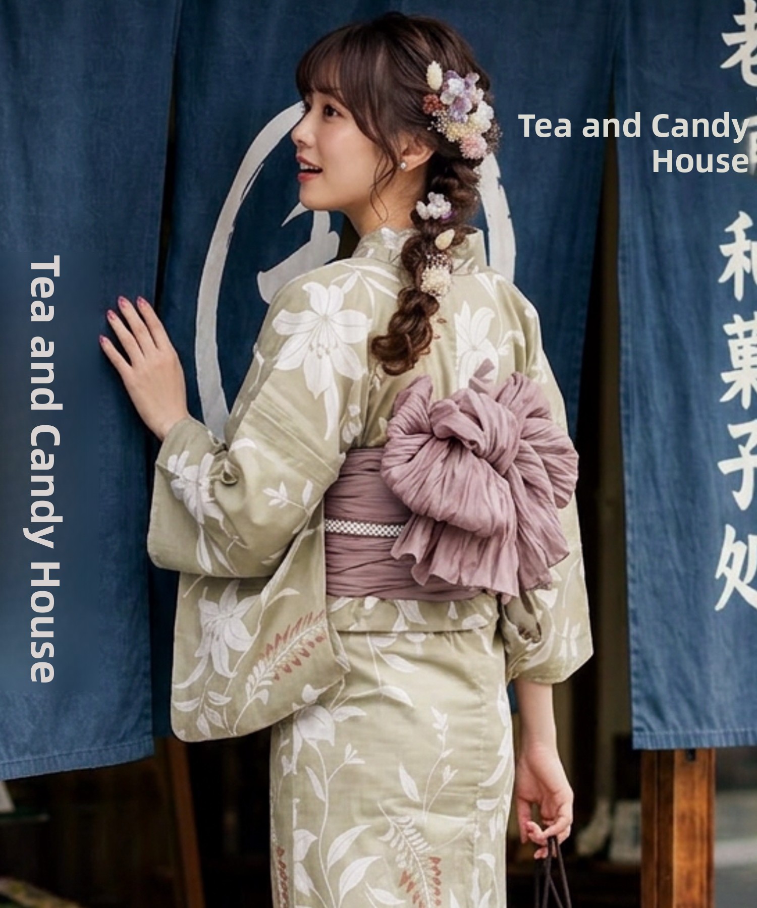Summer Clothing Linen - Gaun Yukata Kimono Tradisional Bahan Katun