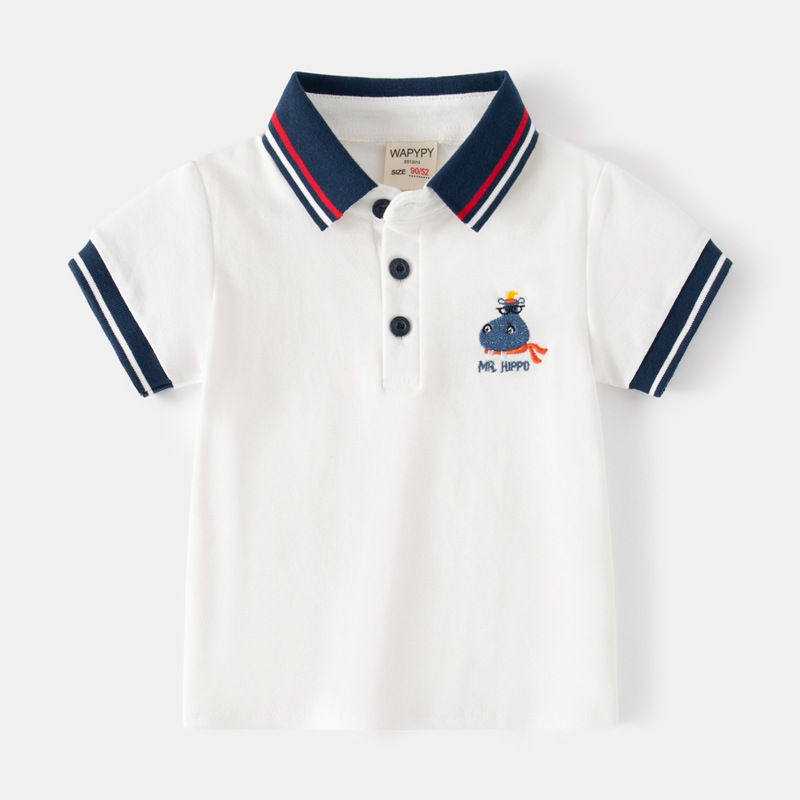 Summer Clothing Toddler - Kaus Polo bayi laki-laki, atasan kaus