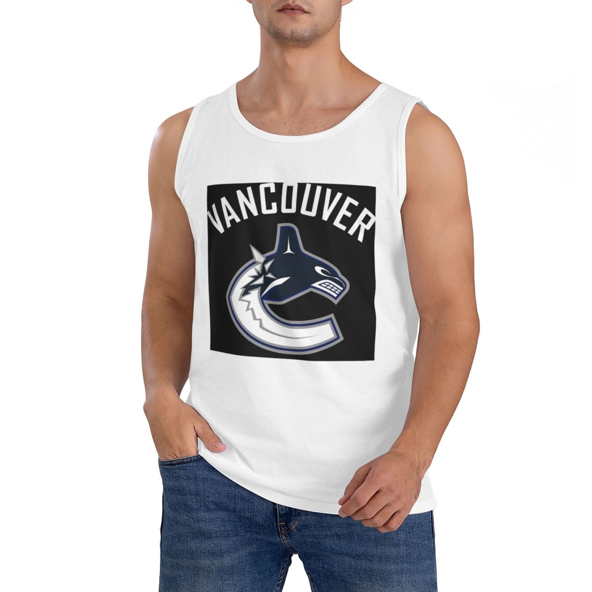 Summer Clothing Essentials Men - Kaus Tanpa Lengan Aktif Esensial Vancouver
