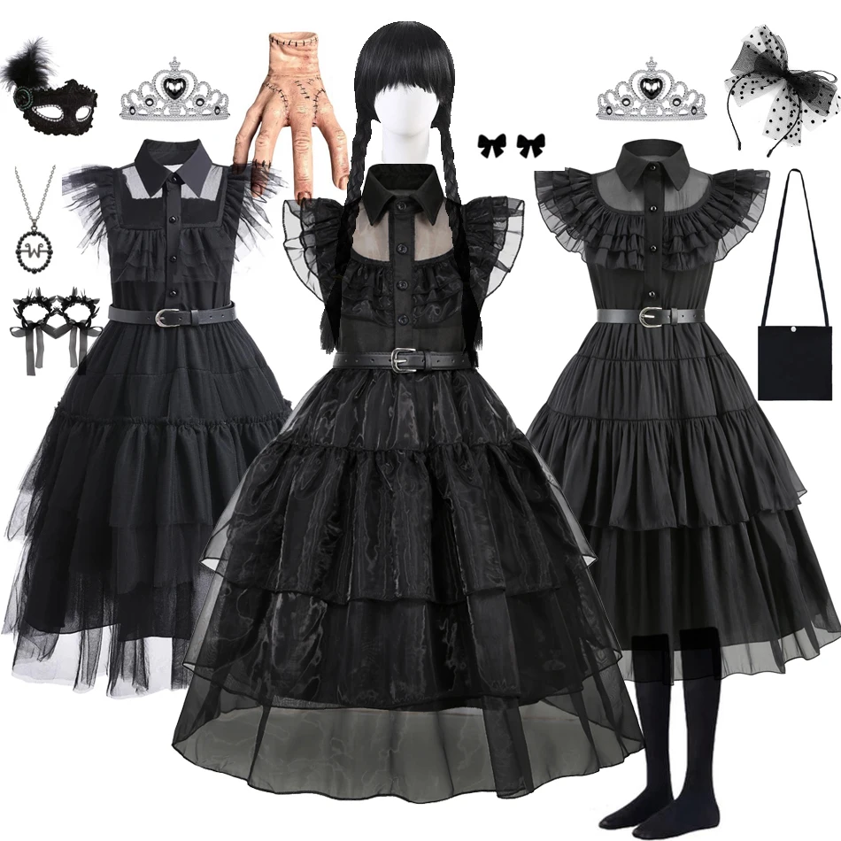 Summer Clothing For Teens - Gaun Kostum Hitam untuk Anak Perempuan
