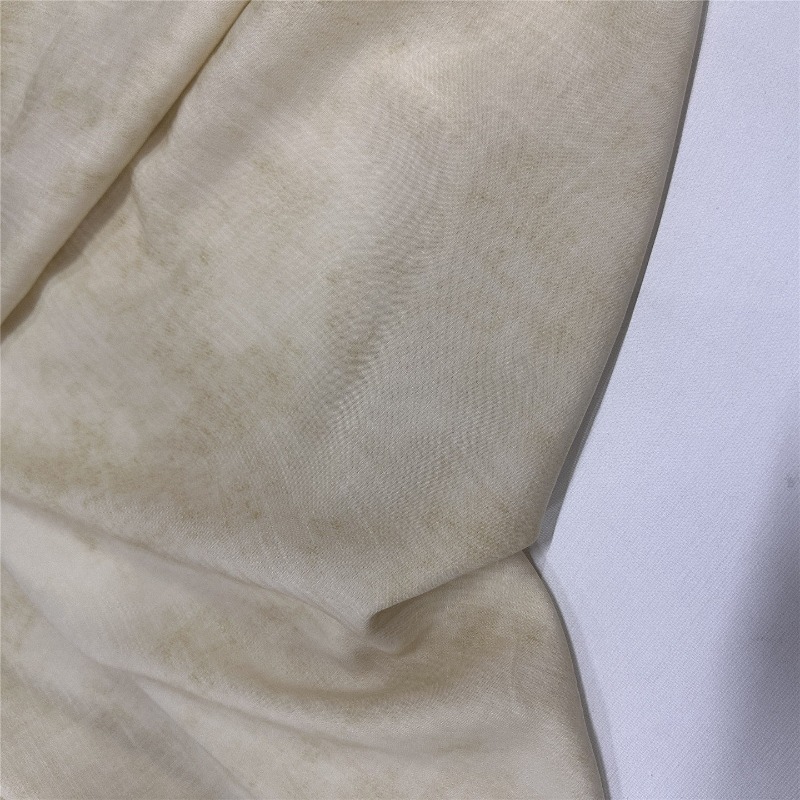 Soft Summer Yellow Clothing - Kain Campuran Katun Linen Lembut Bermotif