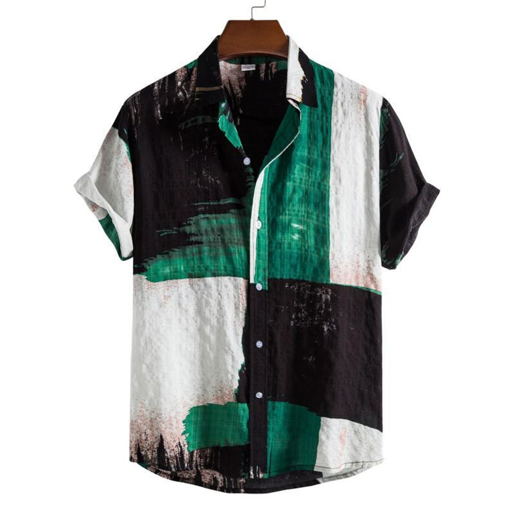 Atasan Pria Motif Kotak-kotak  - Summer Clothing Resort ulasan dan harga