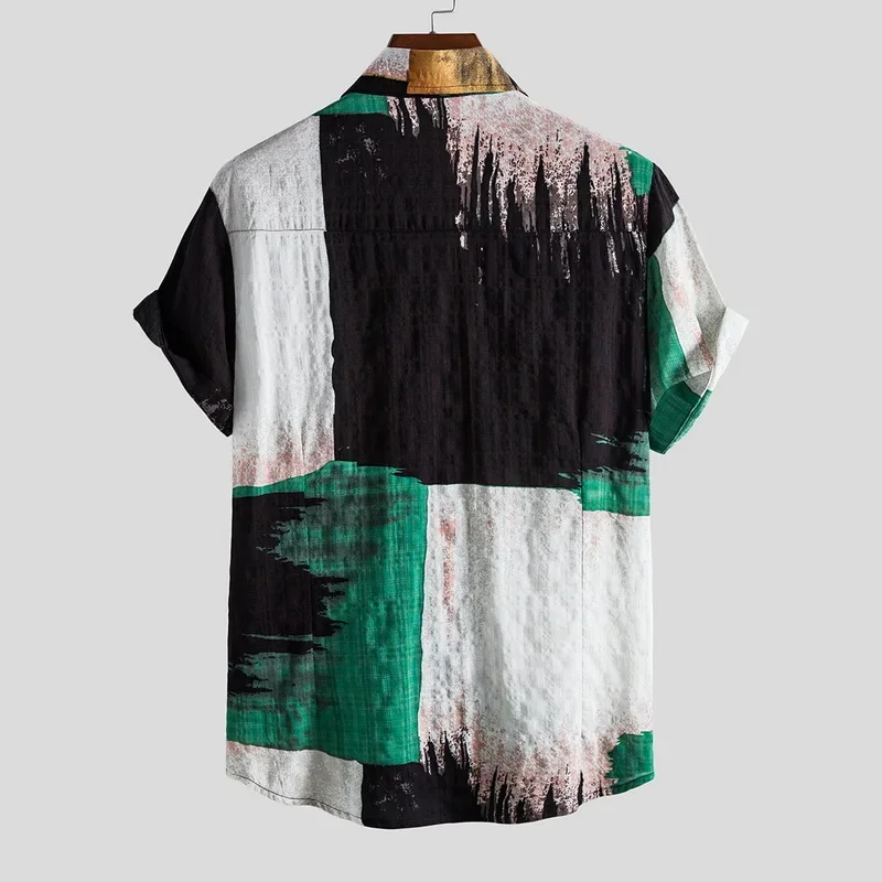 Atasan Pria Motif Kotak-kotak  - Summer Clothing Resort ulasan dan harga