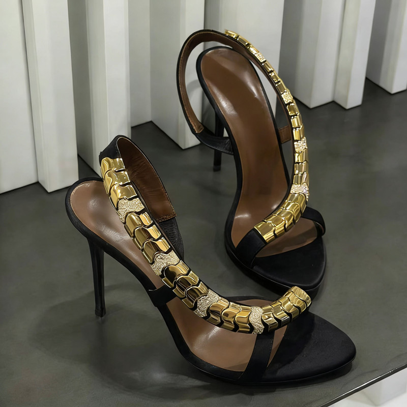 Sandal Gladiator Wanita Satin  - Summer Clothing Sale ulasan dan harga