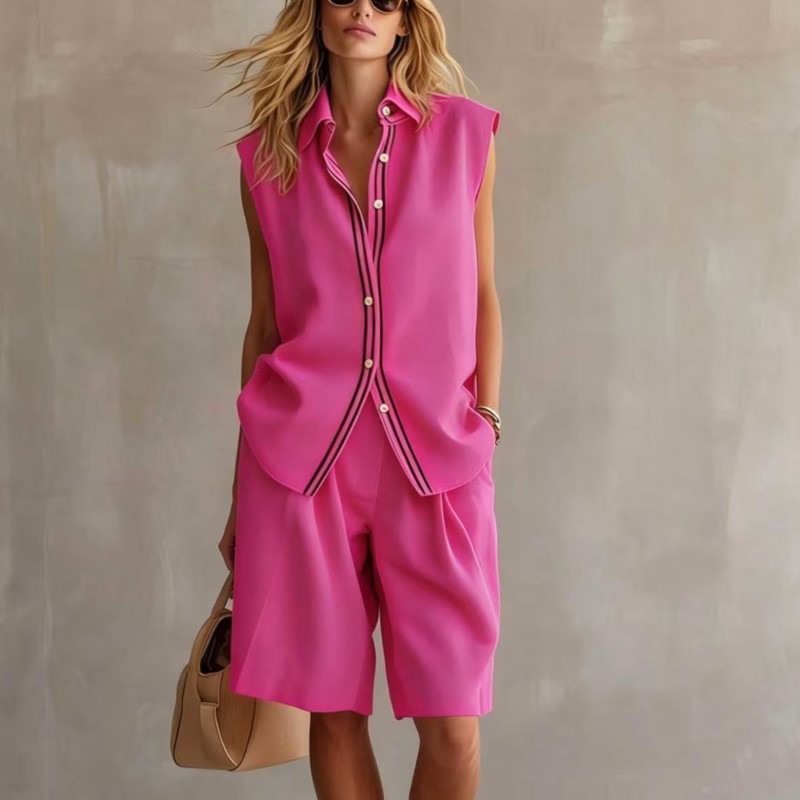 Set Dua Potong Bahan Linen Cam - Summer Clothing Linen ulasan dan harga