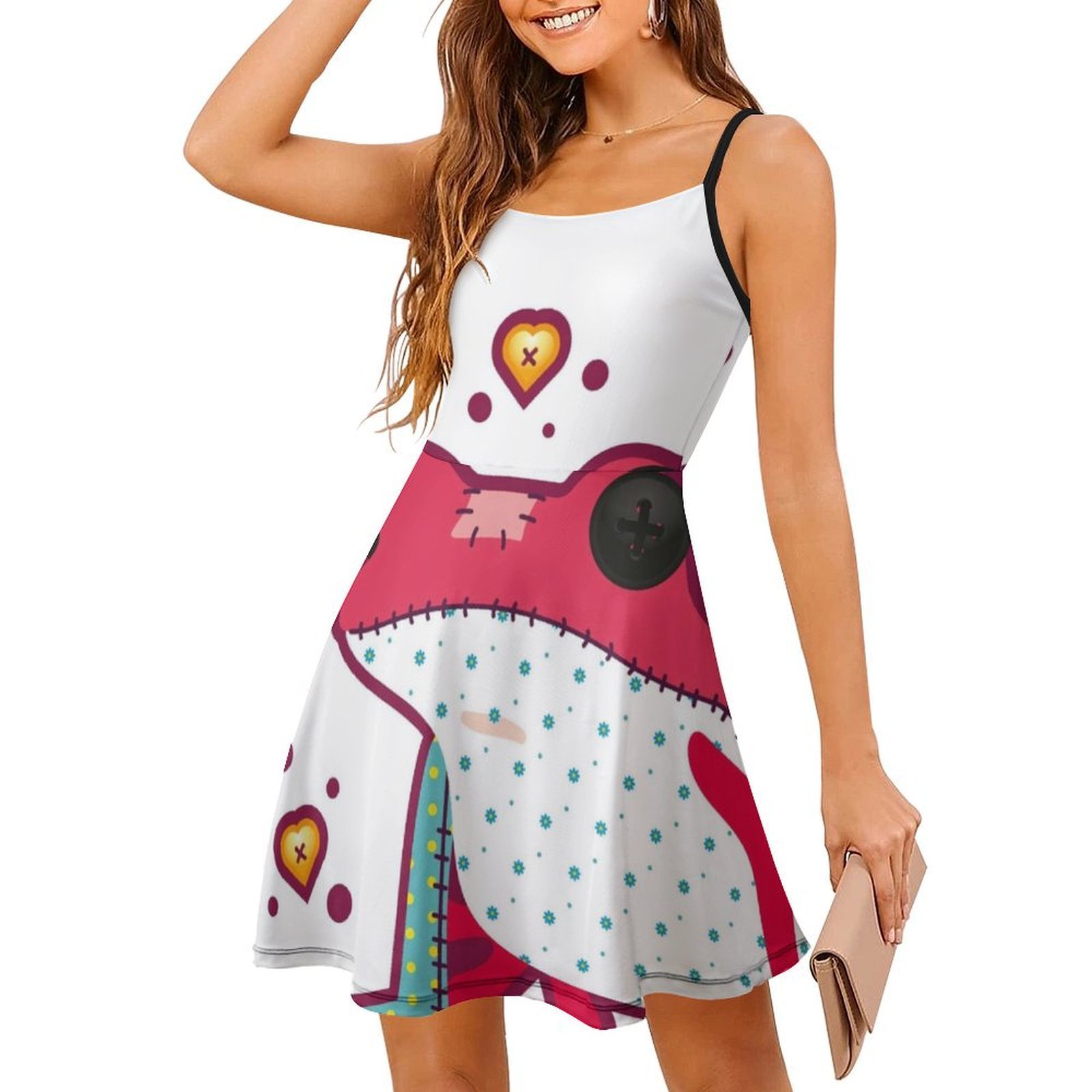 Gaun Tanpa Lengan Ragdoll Frog - Summer Vacation Clothing Women ulasan dan harga