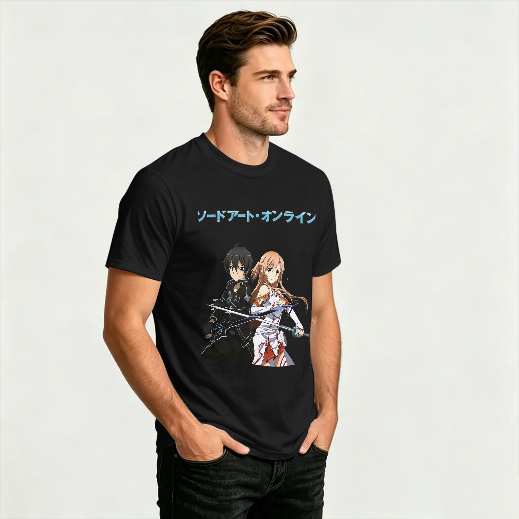 Kaus Katun Anime Sword Art Onl - Summer Clothing Online ulasan dan harga