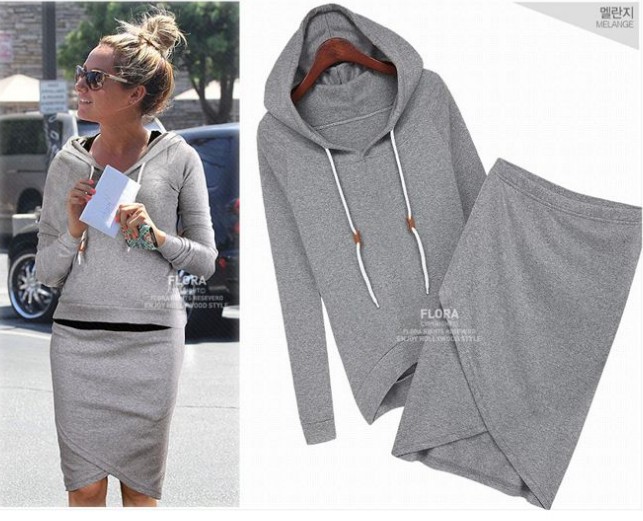 Setelan pakaian Hoodie wanita, - Summer Clothing In Winter ulasan dan harga