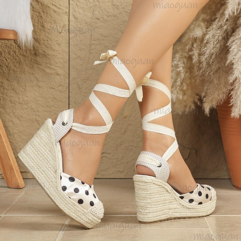 Sandal Espadrille Wanita Motif - Espadrille Sandal Women ulasan dan harga