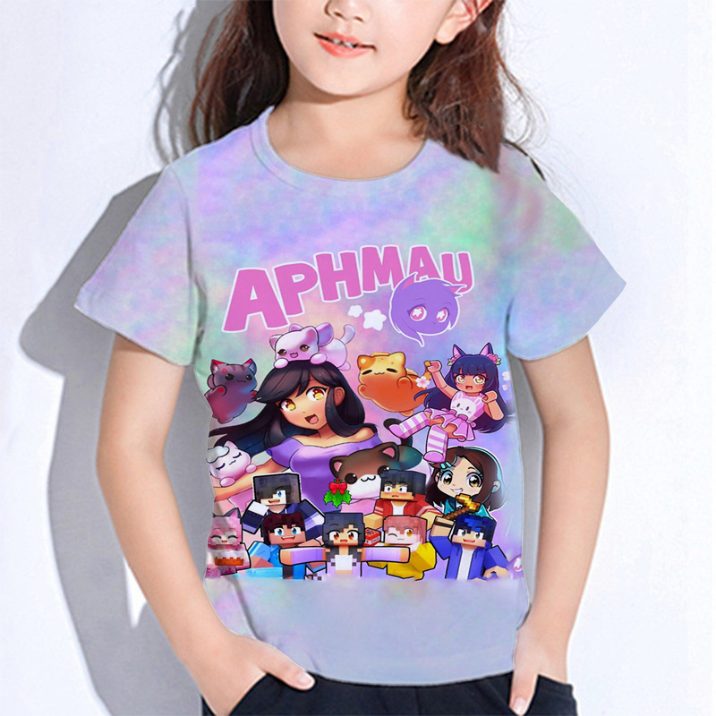 Aphmau kaus kucing anak laki-l - Summer Clothing Toddler ulasan dan harga