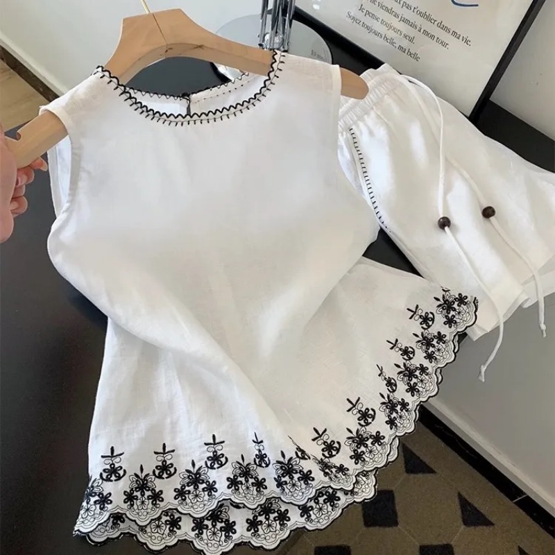 Setelan Dua Potong Wanita Musi - Summer Clothing Linen ulasan dan harga