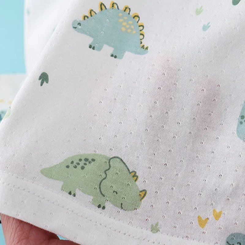 Setelan Rompi Katun Bambu Anak - Summer Clothing Toddler ulasan dan harga