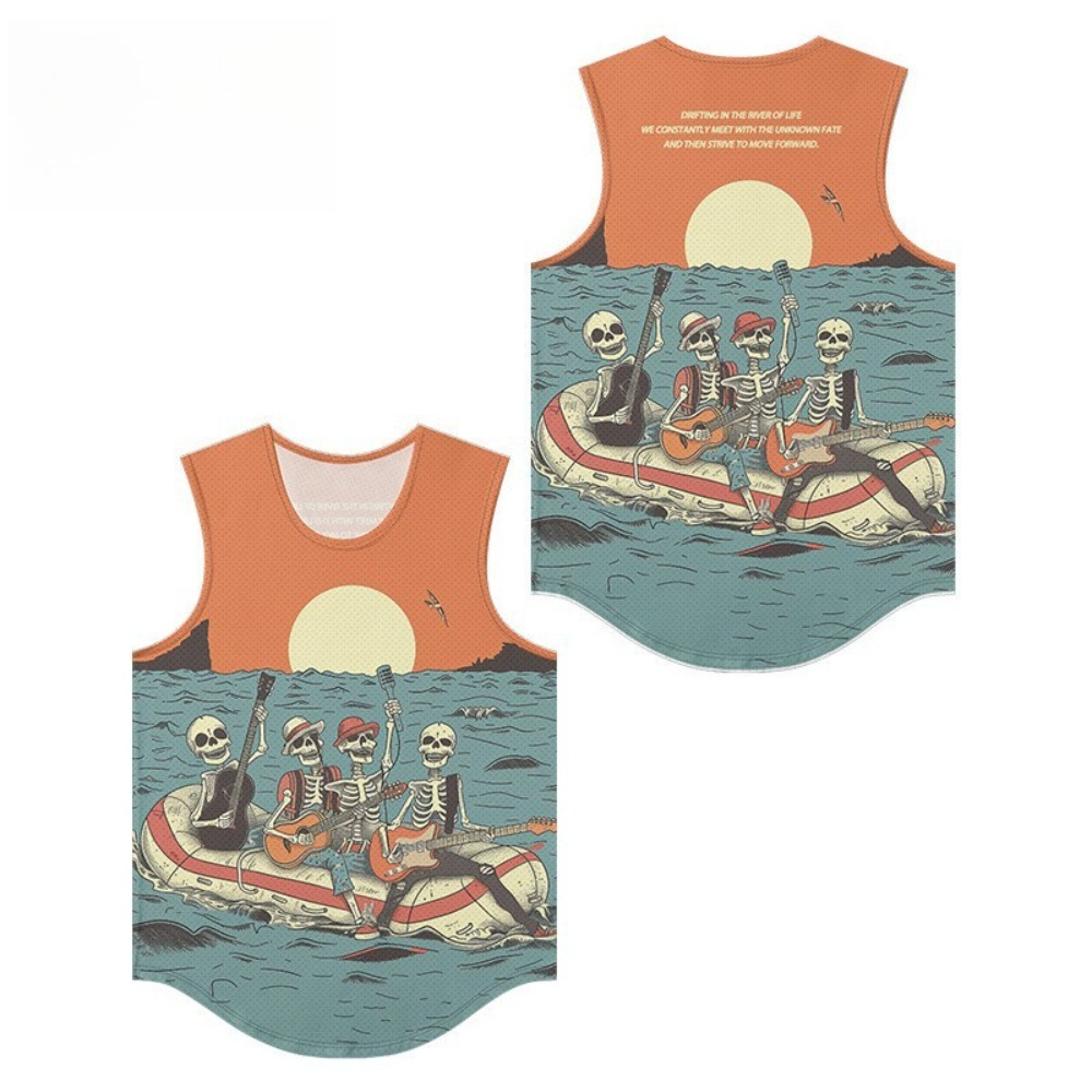 Rompi Pria Gambar Pita Kerangk - Summer Clothing Essentials Men ulasan dan harga