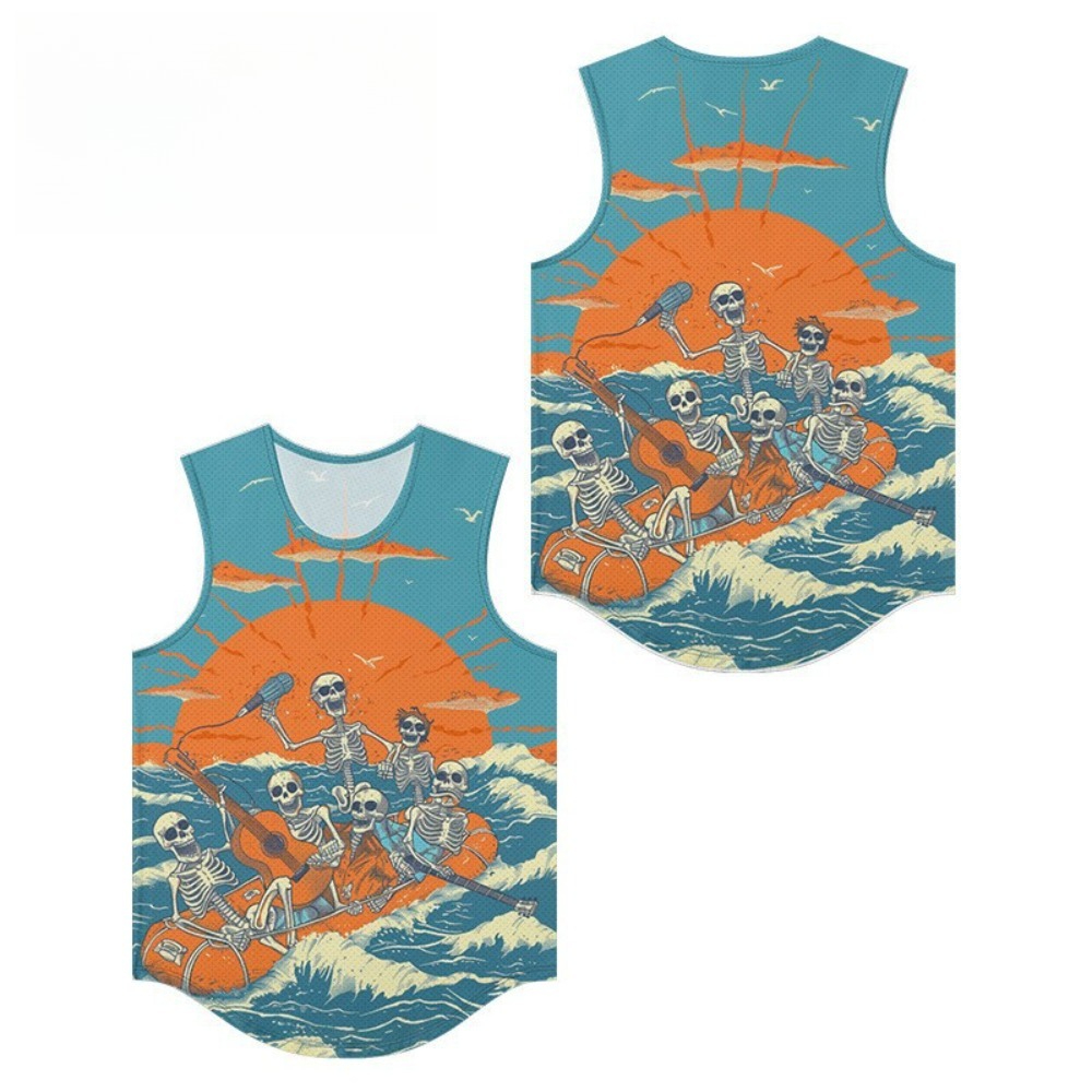 Rompi Pria Gambar Pita Kerangk - Summer Clothing Essentials Men ulasan dan harga