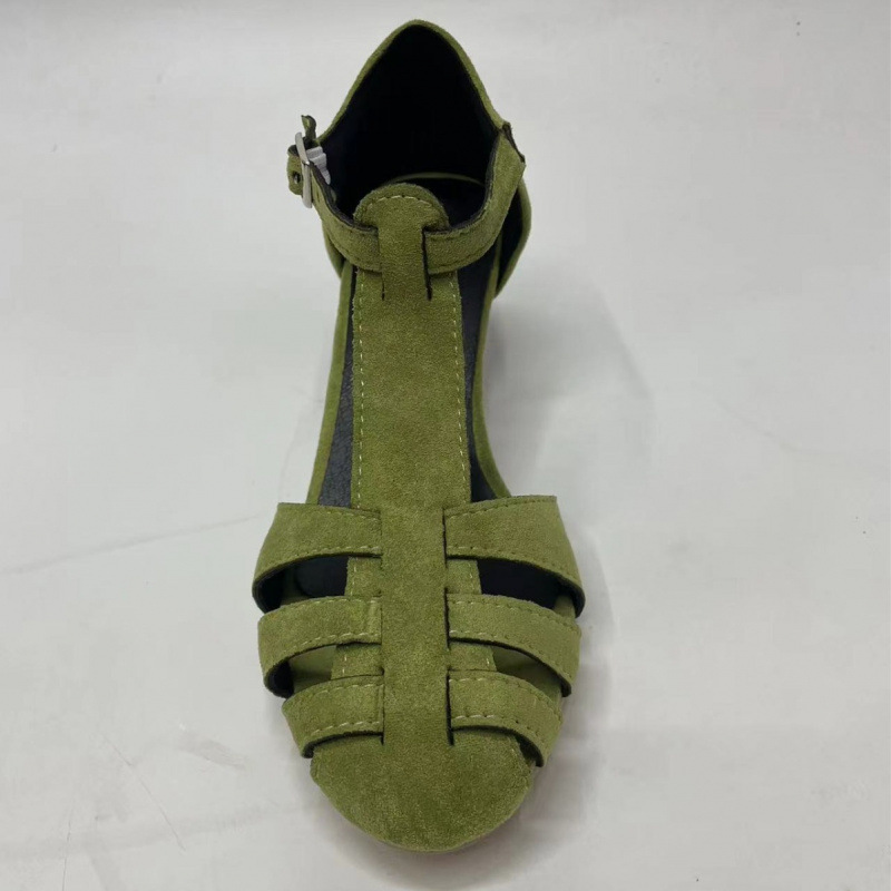 Sandal Wanita Hijau Suede Kitt - Summer Clothing Sale ulasan dan harga