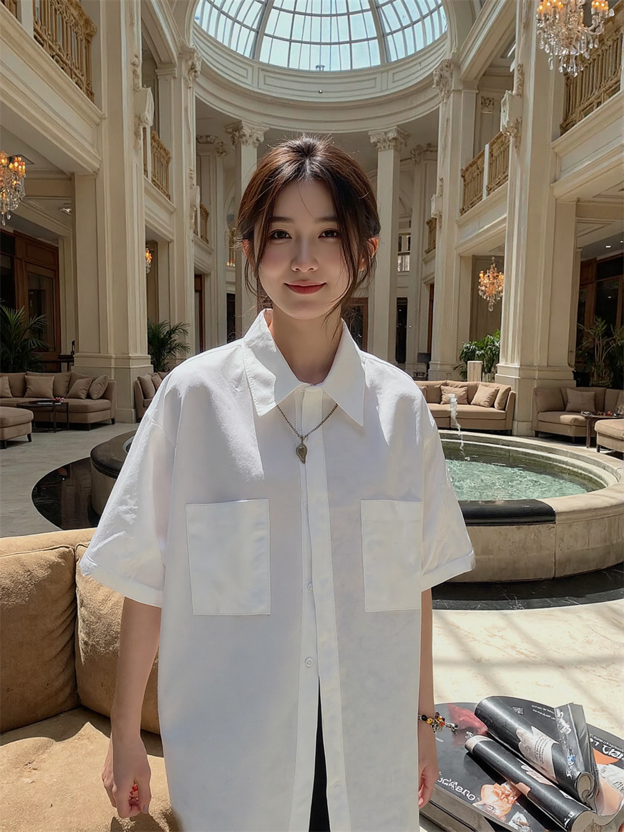 Kemeja Lengan Pendek Gaya Kore - Summer Clothing Trends 2025 Women'S ulasan dan harga