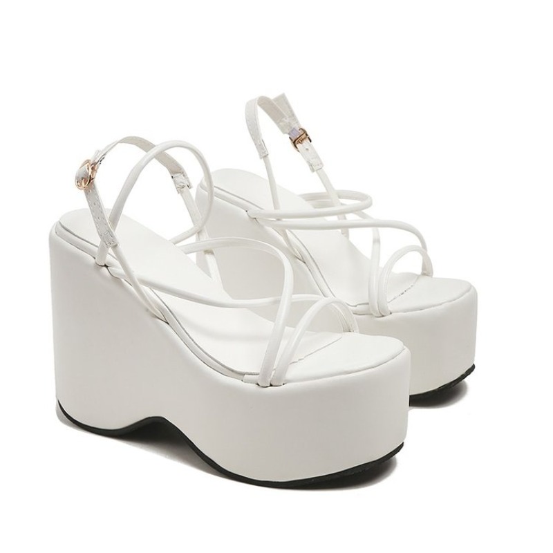 Sandal Wanita Kulit Tali Gespe - Espadrille Sandal Women ulasan dan harga