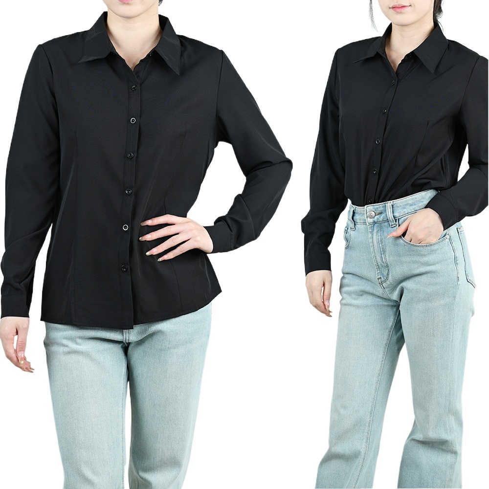 Blus Wanita Kantor Putih Hitam - Xl Summer Clothing ulasan dan harga