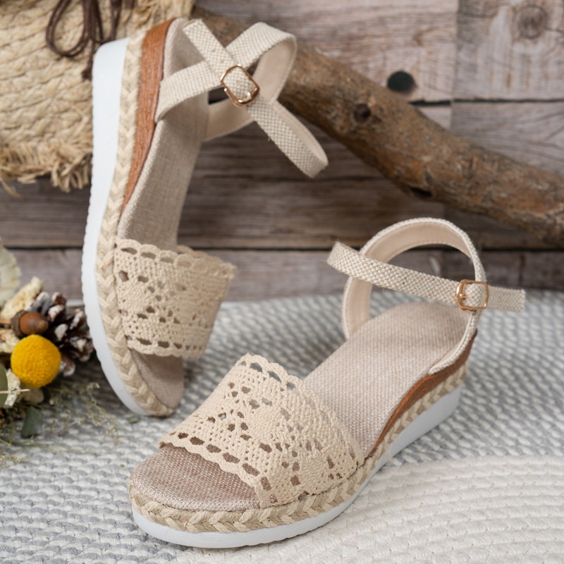Sandal Wedges Renda Wanita Sep - Espadrille Sandal Women ulasan dan harga