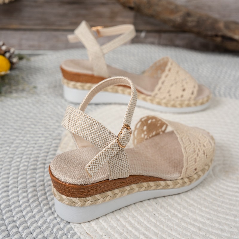 Sandal Wedges Renda Wanita Sep - Espadrille Sandal Women ulasan dan harga