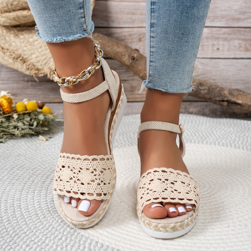 Sandal Wedges Renda Wanita Sep - Espadrille Sandal Women ulasan dan harga