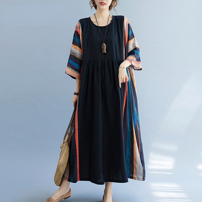Gaun Pakistan India Gaun Maxi  - Indian Summer Vintage Clothing ulasan dan harga