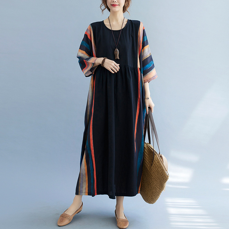 Gaun Pakistan India Gaun Maxi  - Indian Summer Vintage Clothing ulasan dan harga