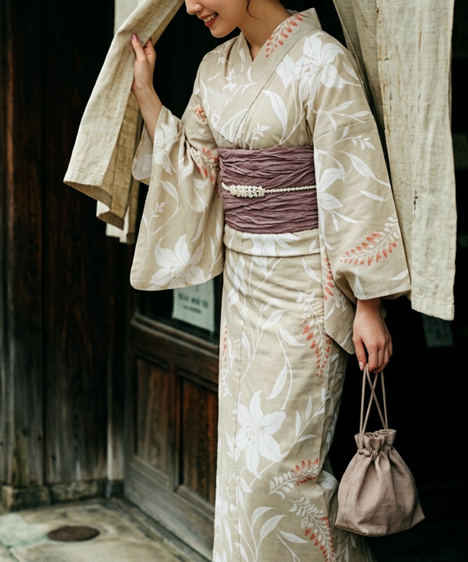 Gaun Yukata Kimono Tradisional - Summer Clothing Linen ulasan dan harga