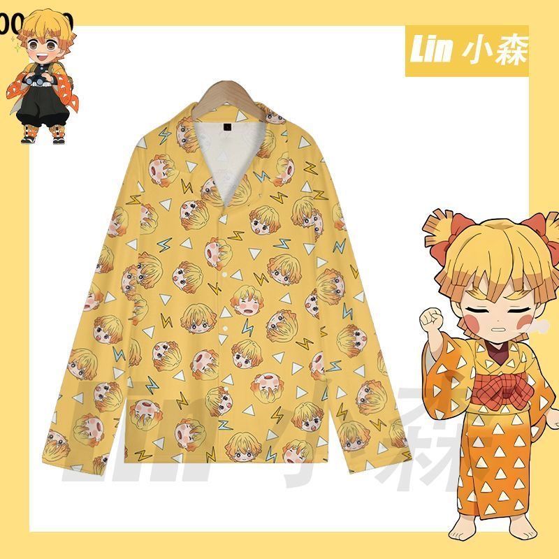 Piyama Zenitsu Demon Slayer Lu - Summer Clothing For Teens ulasan dan harga