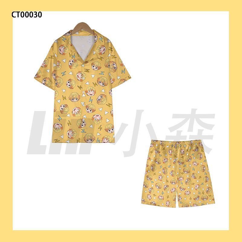 Piyama Zenitsu Demon Slayer Lu - Summer Clothing For Teens ulasan dan harga