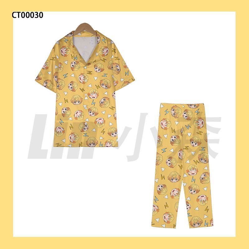 Piyama Zenitsu Demon Slayer Lu - Summer Clothing For Teens ulasan dan harga
