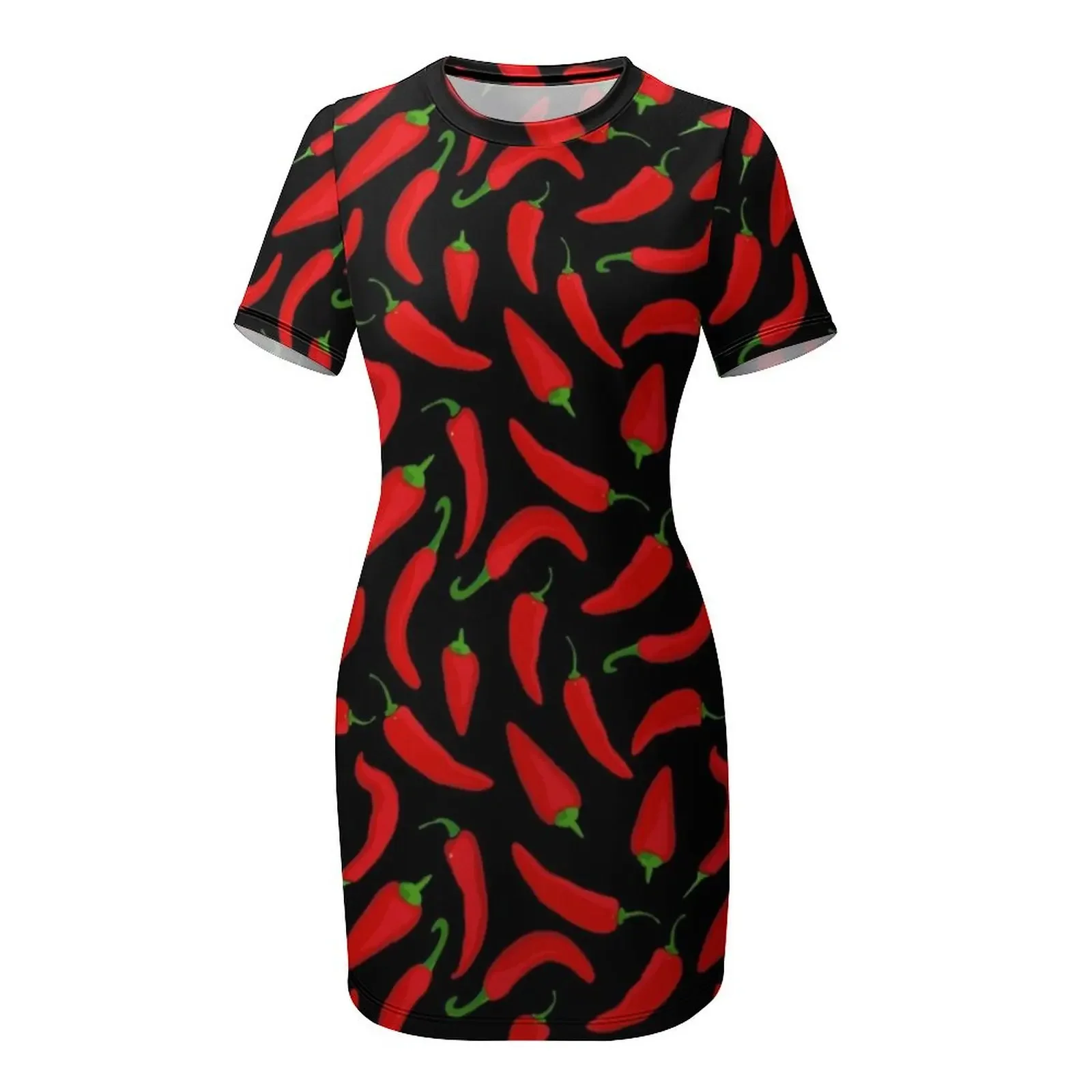Motif Cabai Merah pada Gaun Le - Summer Clothing Online ulasan dan harga