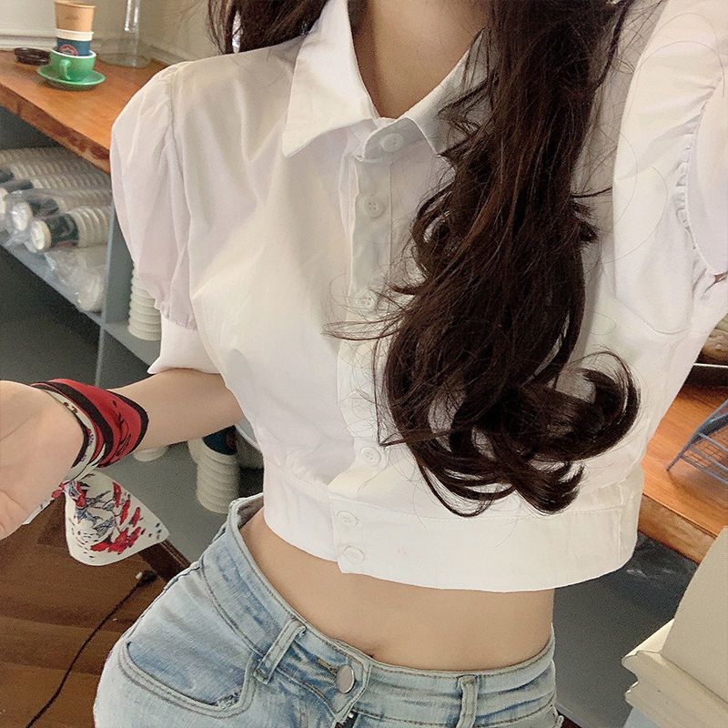 Baju Putih Lengan Puff musim p - Summer Clothing For Teens ulasan dan harga