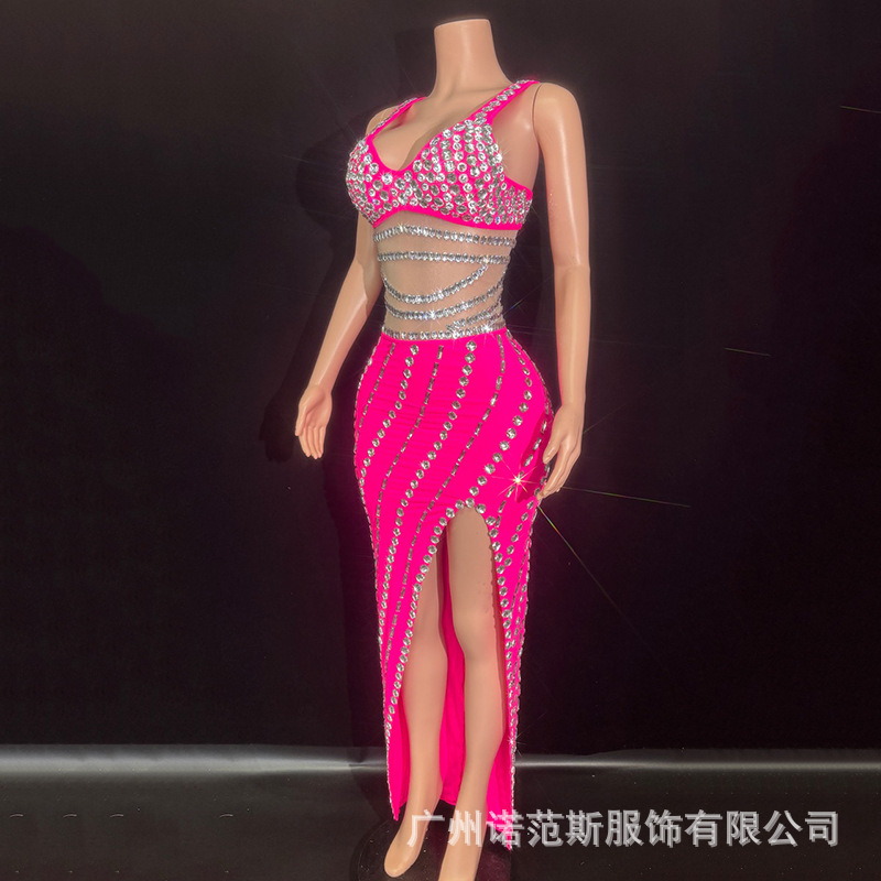 Gaun Suspender Glamor Berlian  - Summer Clothing Resort ulasan dan harga