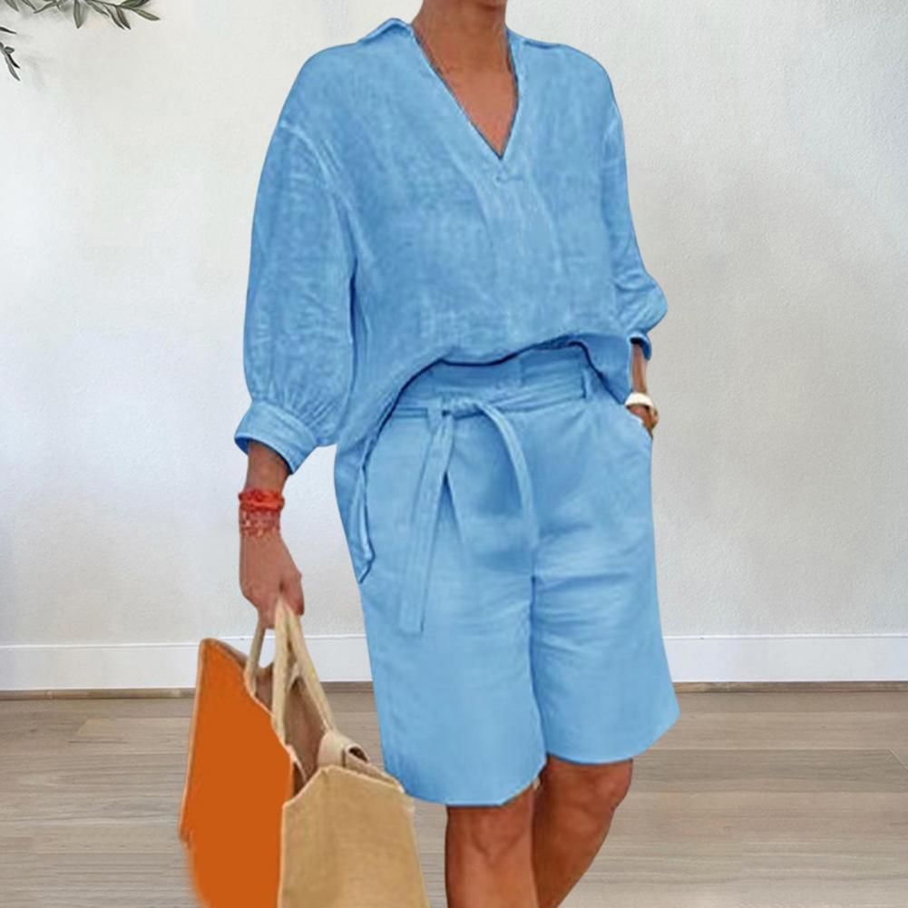 Setelan Dua Potong Wanita Katu - Summer Clothing Linen ulasan dan harga
