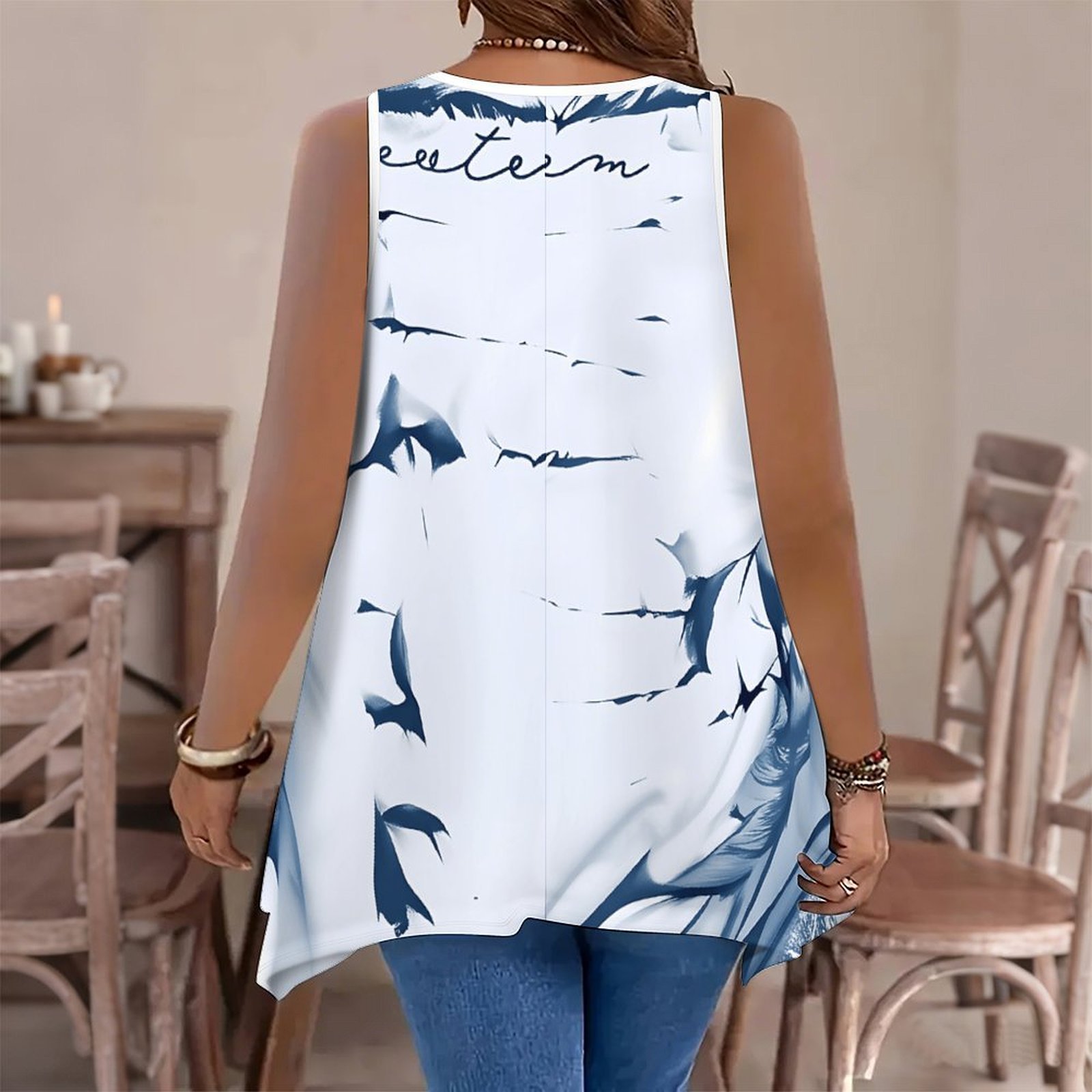 Atasan Tanpa Lengan Leher Bula - Summer Clothing In Winter ulasan dan harga
