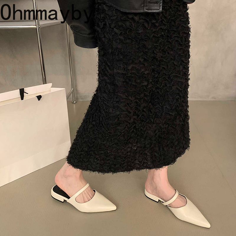 Sandal Muels Wanita Ujung Lanc - Summer Clothing Fabric ulasan dan harga