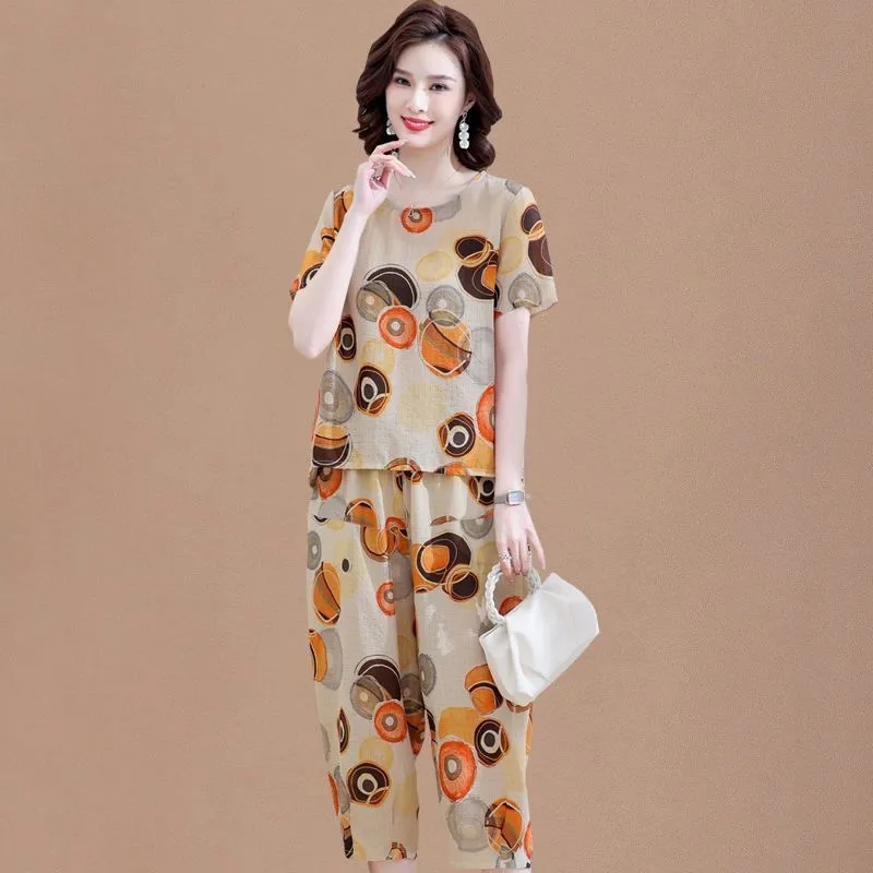 T-Shirt lengan pendek baru unt - Summer Clothing Linen ulasan dan harga