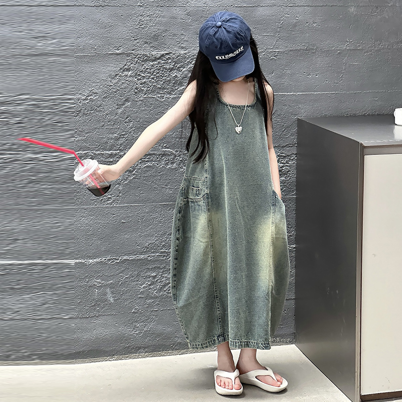 Gaun Denim Tanpa Lengan Kualit - Summer Dresses Yours Clothing ulasan dan harga