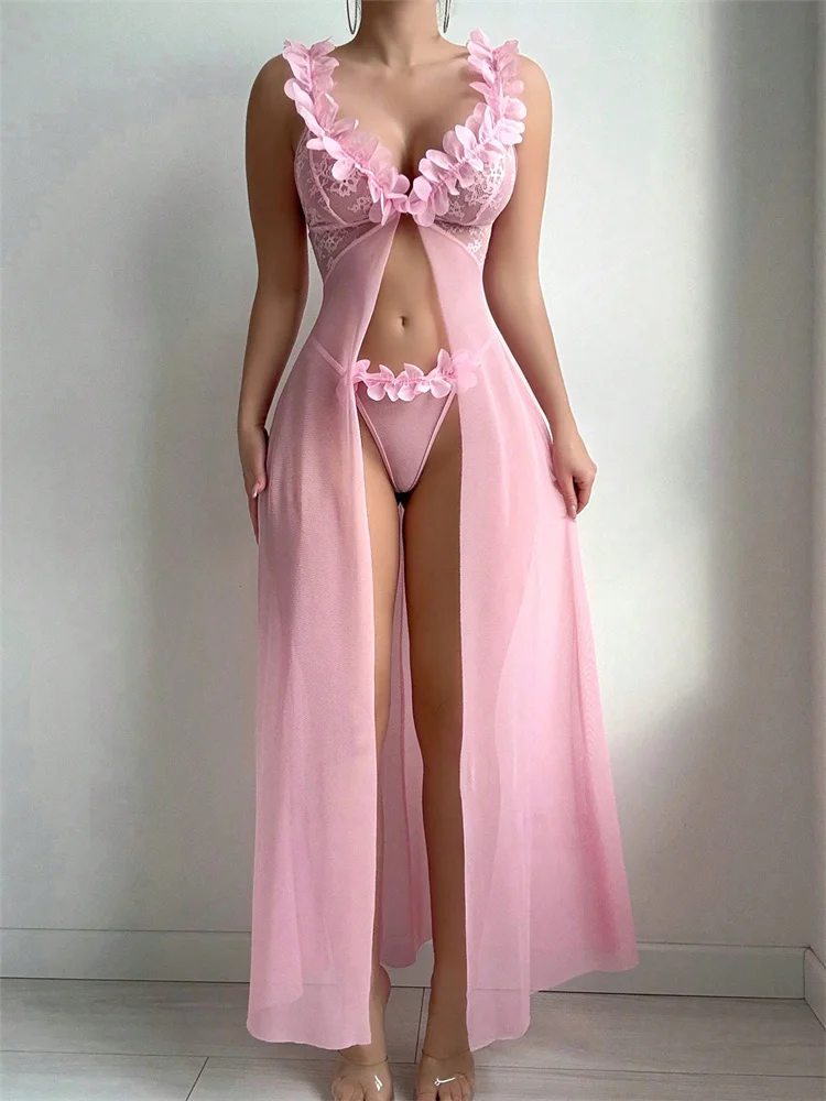Gaun Tidur Seksi Motif Bunga P - Summer Clothing Sale ulasan dan harga