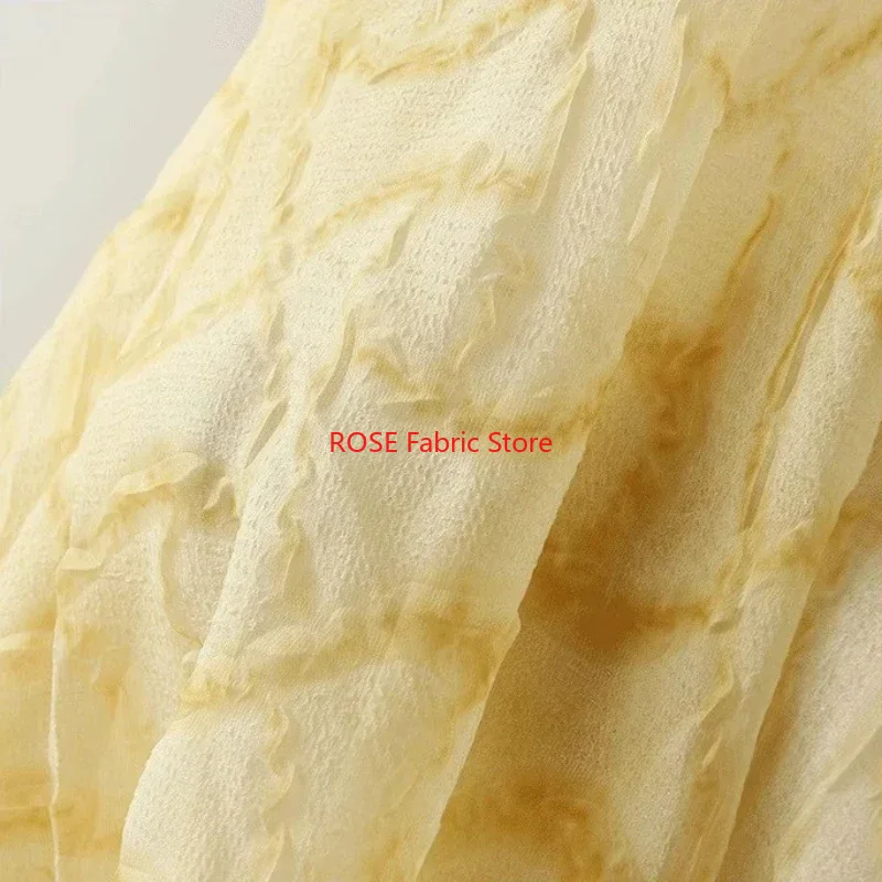 Kain Sifon Lipit Ringan Lembut - Soft Summer Yellow Clothing ulasan dan harga