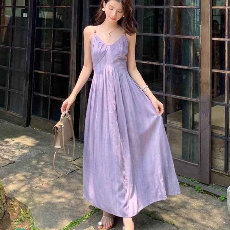 Gaun Wanita Elegan Modis Warna - Summer Clothing Resort ulasan dan harga