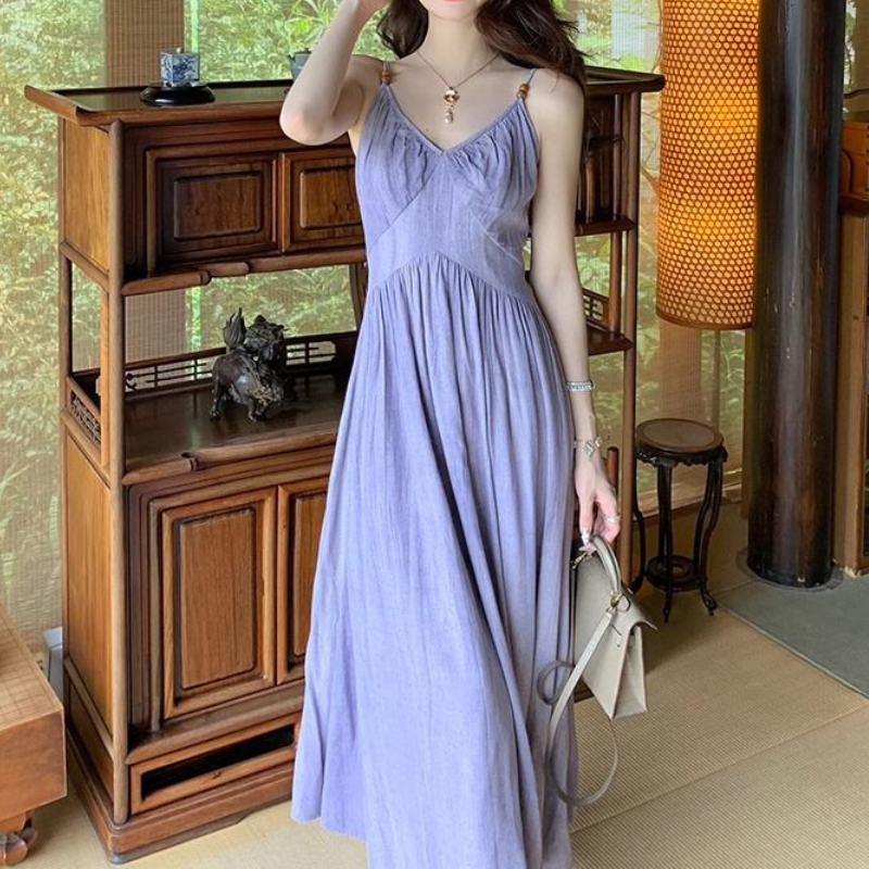 Gaun Wanita Elegan Modis Warna - Summer Clothing Resort ulasan dan harga
